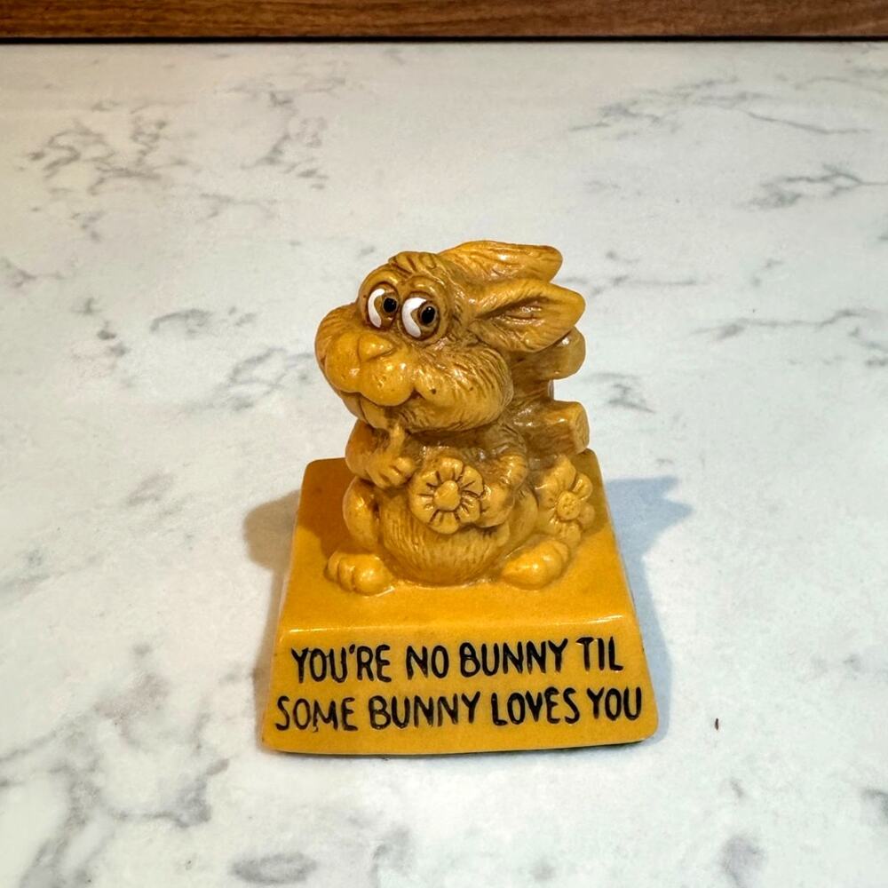vintage Wallace Berrie & Co. figurine You’re No Bunny Til Some Bunny Loves You